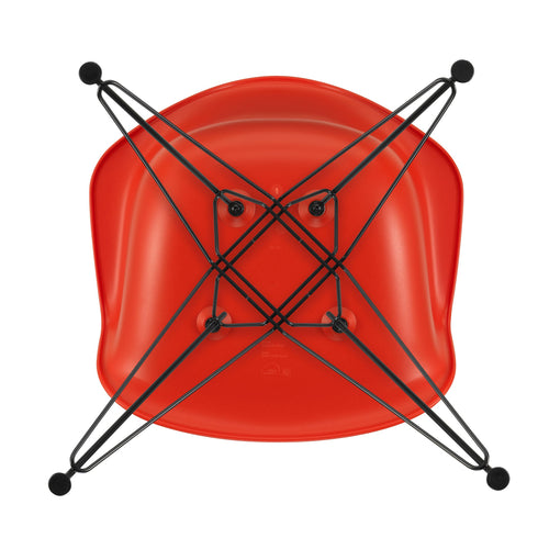 Cadeira de Braços em Plástico Eames DAR / Base Preta